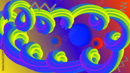 abstract colorful background with circles