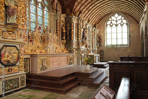 Sainte-Marie-du-Ménez-Hom chapel in Plomodiern (brittany - france) photo