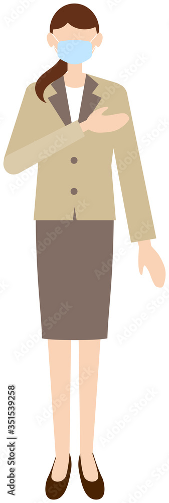 Vector image of business women in office uniform Vector image of business women in office uniform