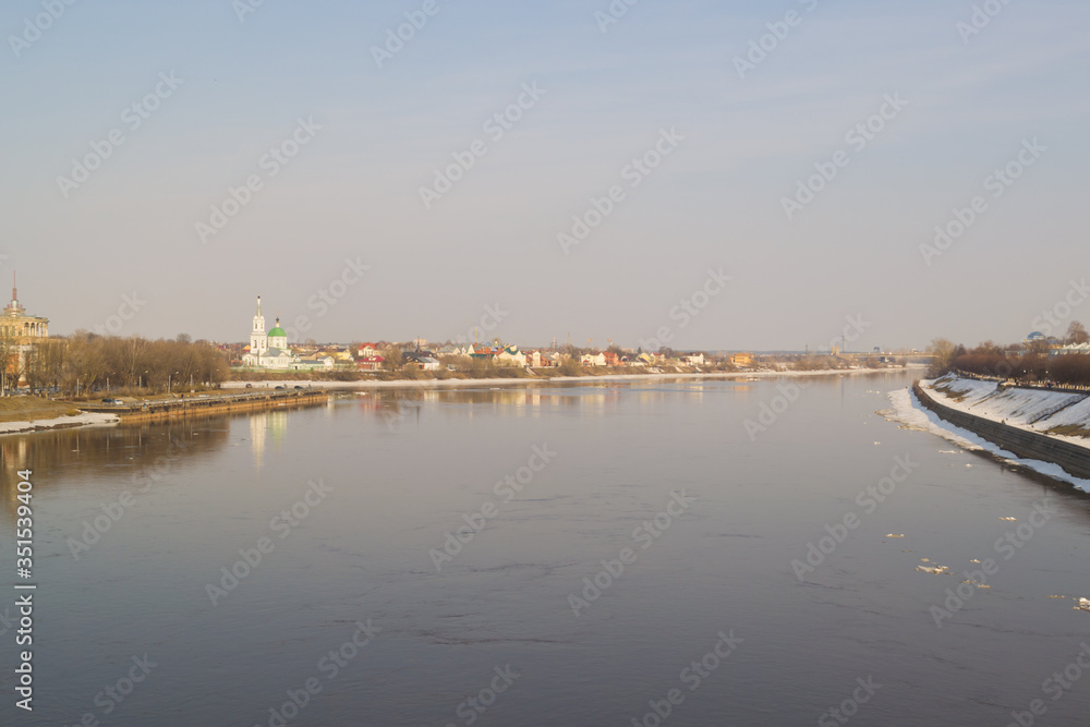 View of the Volga river in Tver Russia