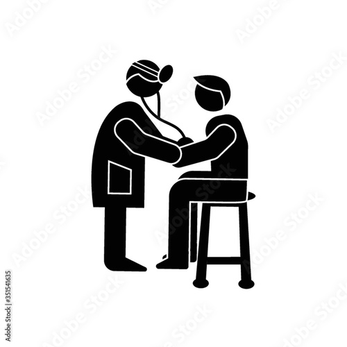 doctor diagnosing a patient