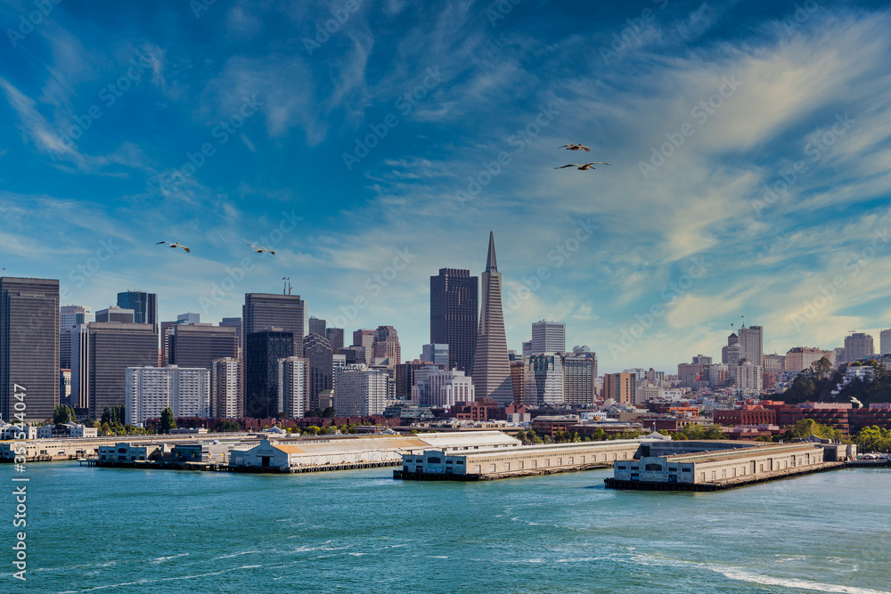 Fototapeta premium Buildings in the skyline of San Francisco California