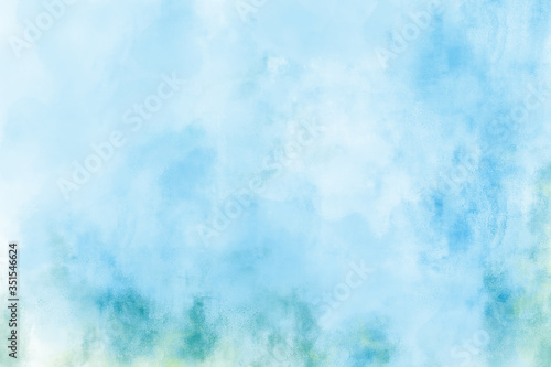 Abstract Forest and sky Water color background
