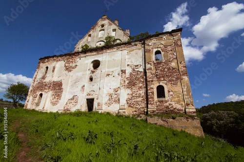 Church of the Assumption of the Virgin Mary near the Chervonohrad castle, Ternopil, Ukraine photo