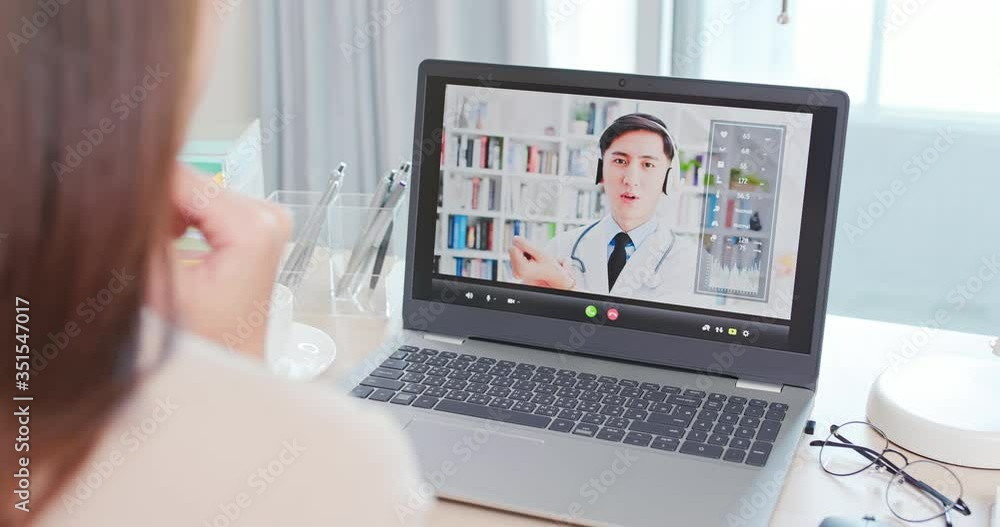 Telemedicine concept - doctor part Telemedicine concept - doctor part