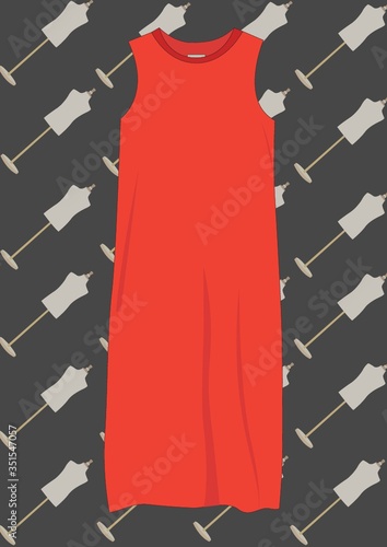 Red dress