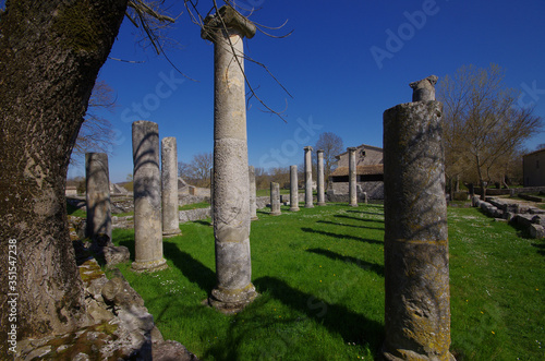 Sepino - Molise - Italy - Archaeological site - Forensic basilica and remains of the ancient city of Altilia photo