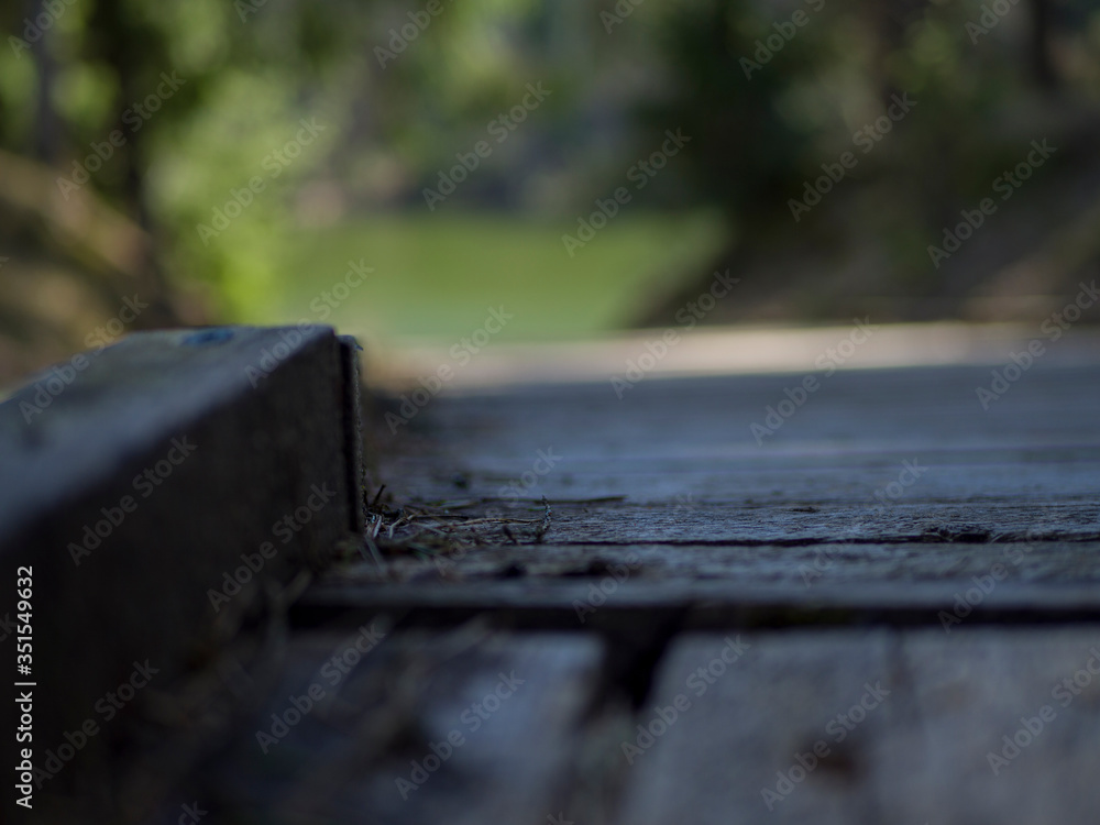 Fototapeta premium wooden boardwalk near the lake