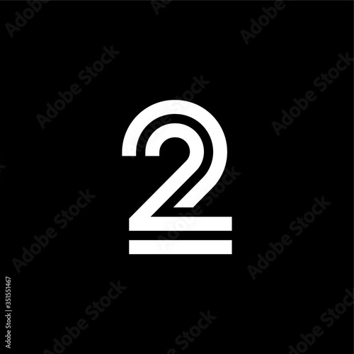 Vector Double Line Alternative Logo Number 2