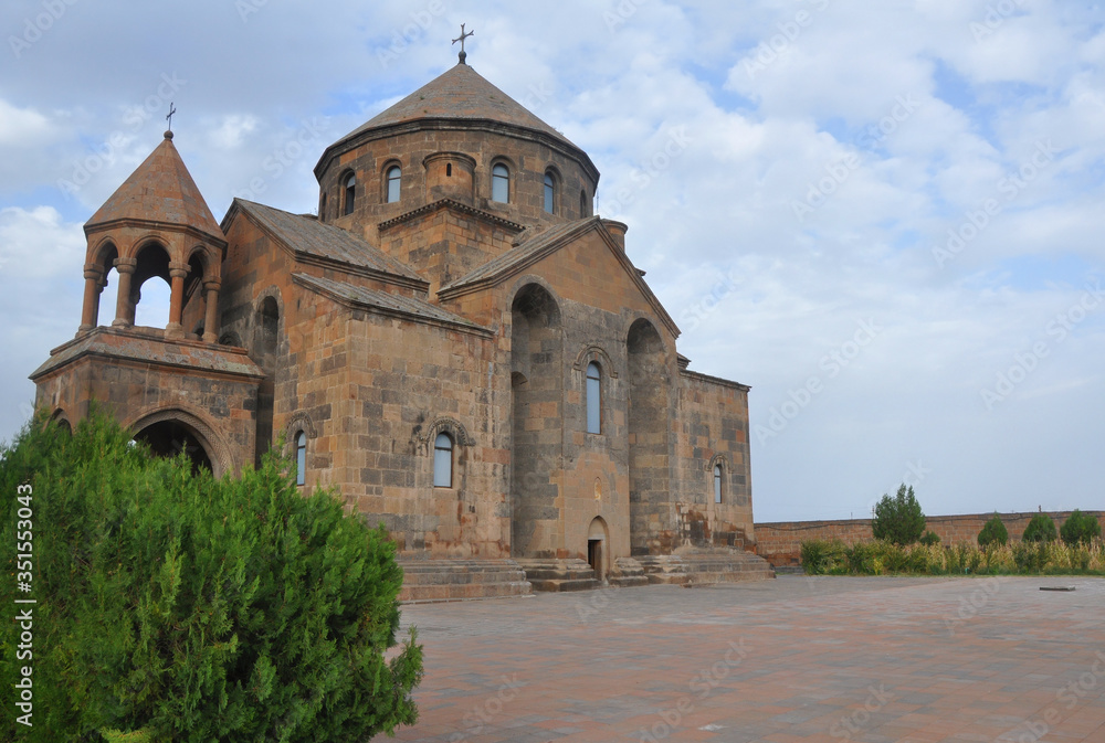 Church of St. Hripsime in the city of Vagharshapat. Armenia. Since 2000, a UNESCO World Heritage Site.
