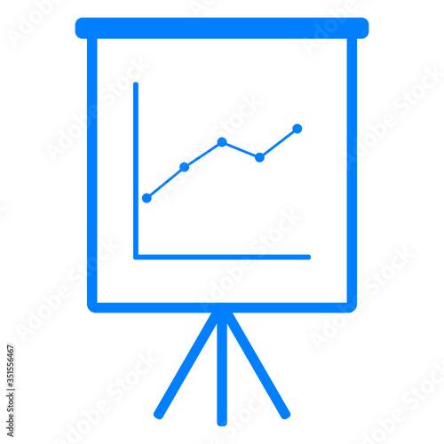 Diagramm und Flipchart