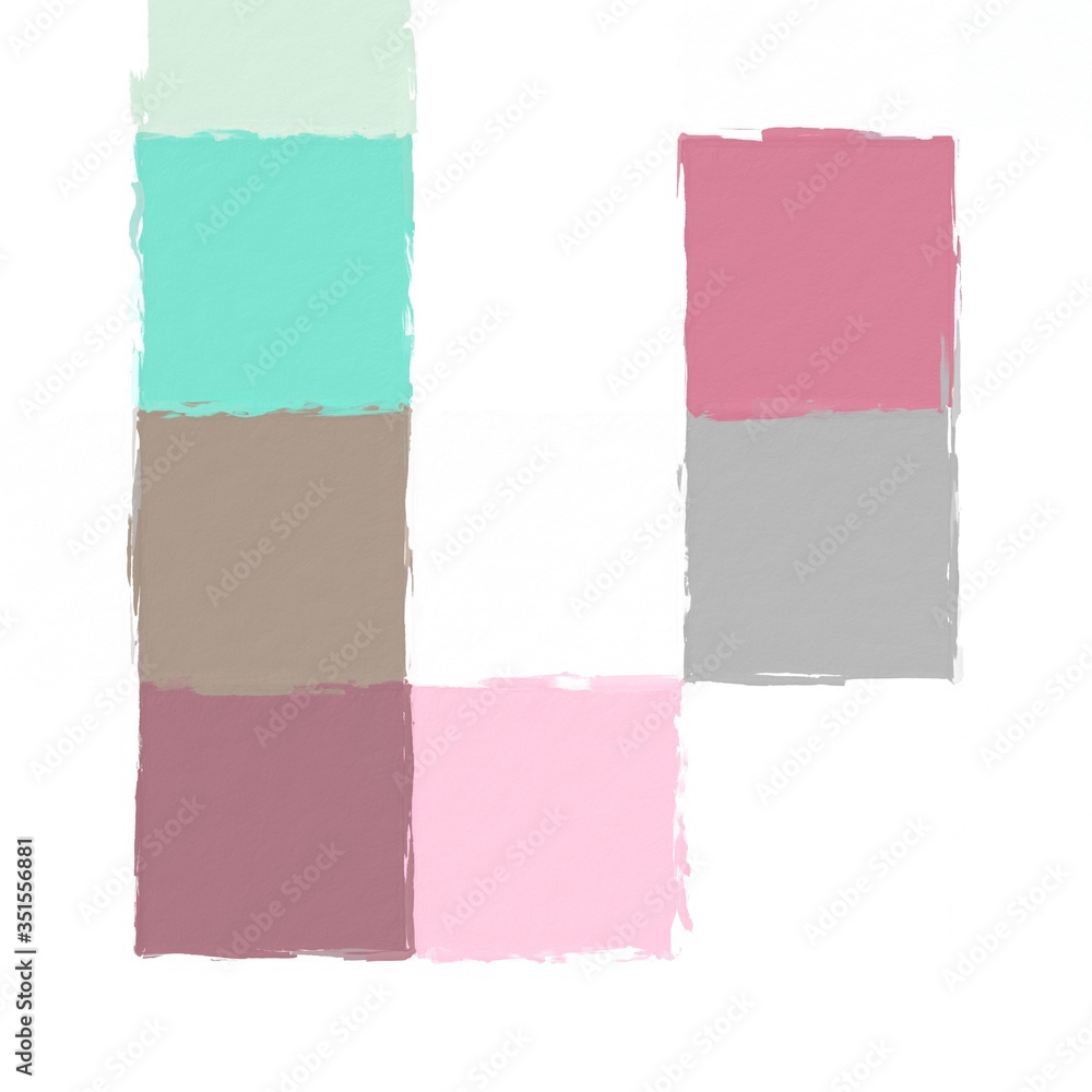 colorful abstract mosaic with a rough texture background. Sweet color square pattern background. Picture for creative wallpaper or design art work. Backdrop have copy space for text.