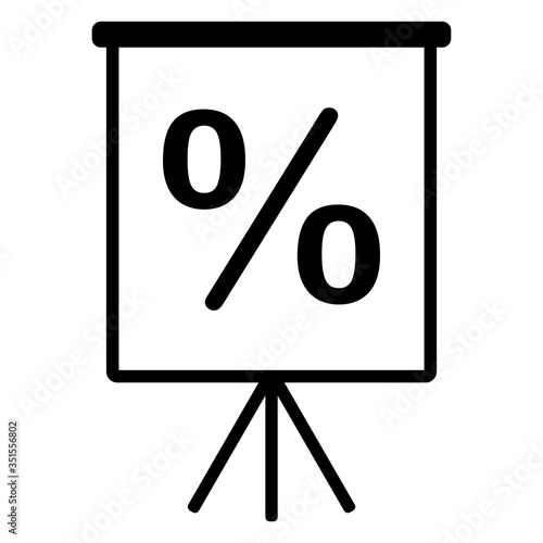 Prozent und Flipchart