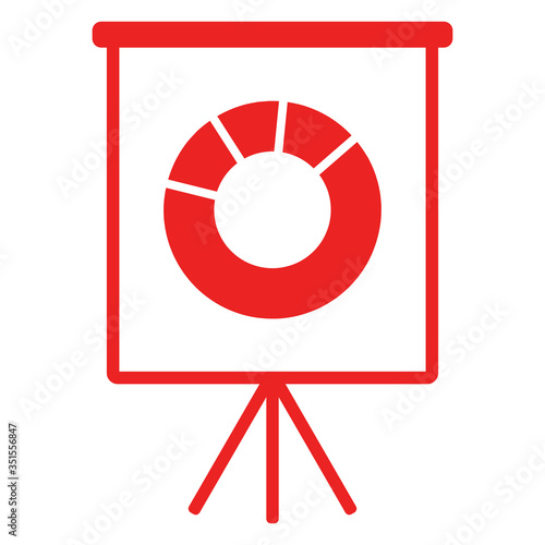 Tortendiagramm und Flipchart