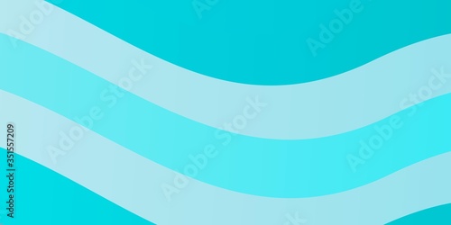 Light BLUE vector texture with wry lines. Bright sample with colorful bent lines, shapes. Smart design for your promotions.
