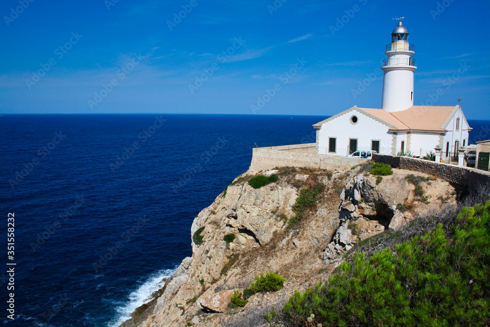Old lighthouse on a cliff Old lighthouse on a cliff