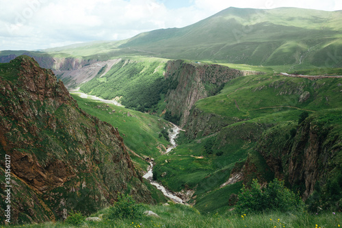 Caucasus mountains Gil-Su Kabardino-Balkaria, Elbrus park, North Caucasus, Russia. photo