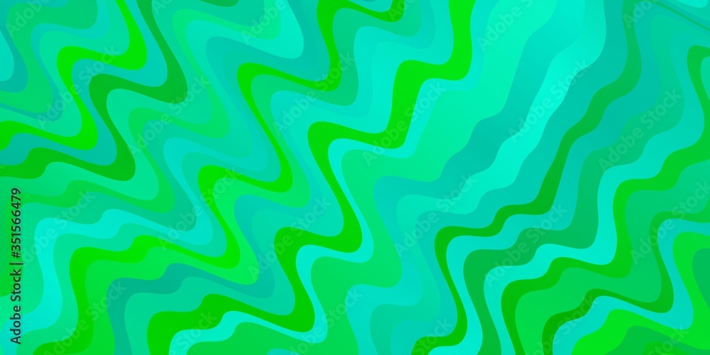 Light Green vector backdrop with curves. Light Green vector backdrop with curves.