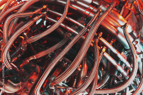 Element of a turbo compressor of a gas turbine, individual parts of an industrial mechanism.