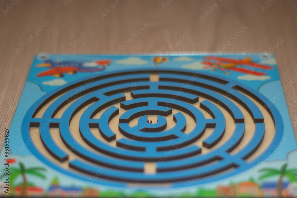 Blue toy maze Blue toy maze