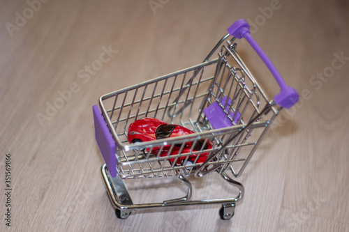 A car in the shopping cart