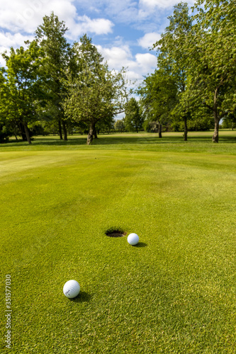 golf course with hole