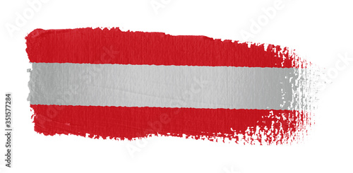 brush stroke on canvas Austria flag