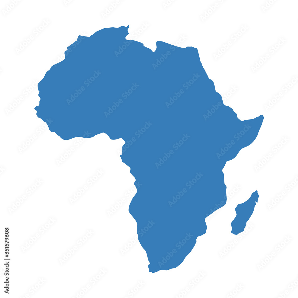 Map of Africa. Vector illustration.