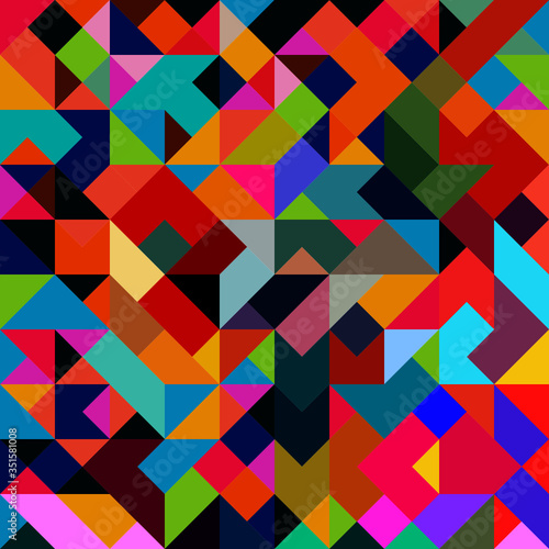 Kolorowa mozaika geometryczna