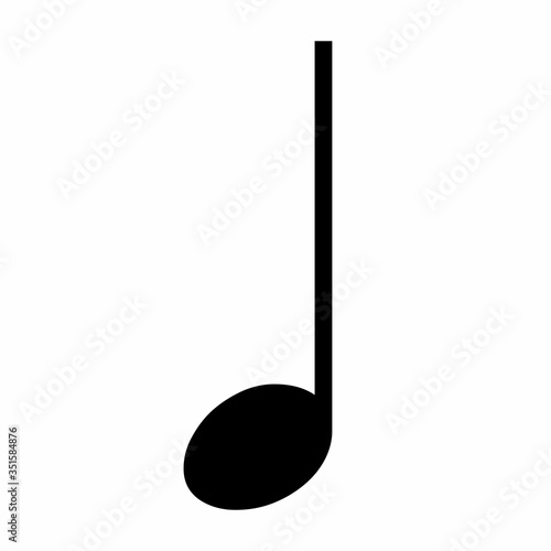 Quarter music note icon