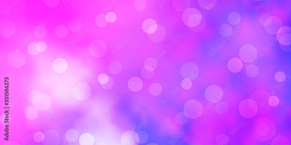 Light Pink, Blue vector background with bubbles. Modern abstract illustration with colorful circle shapes. New template for a brand book. Light Pink, Blue vector background with bubbles. Modern abstract illustration with colorful circle shapes. New template for a brand book.