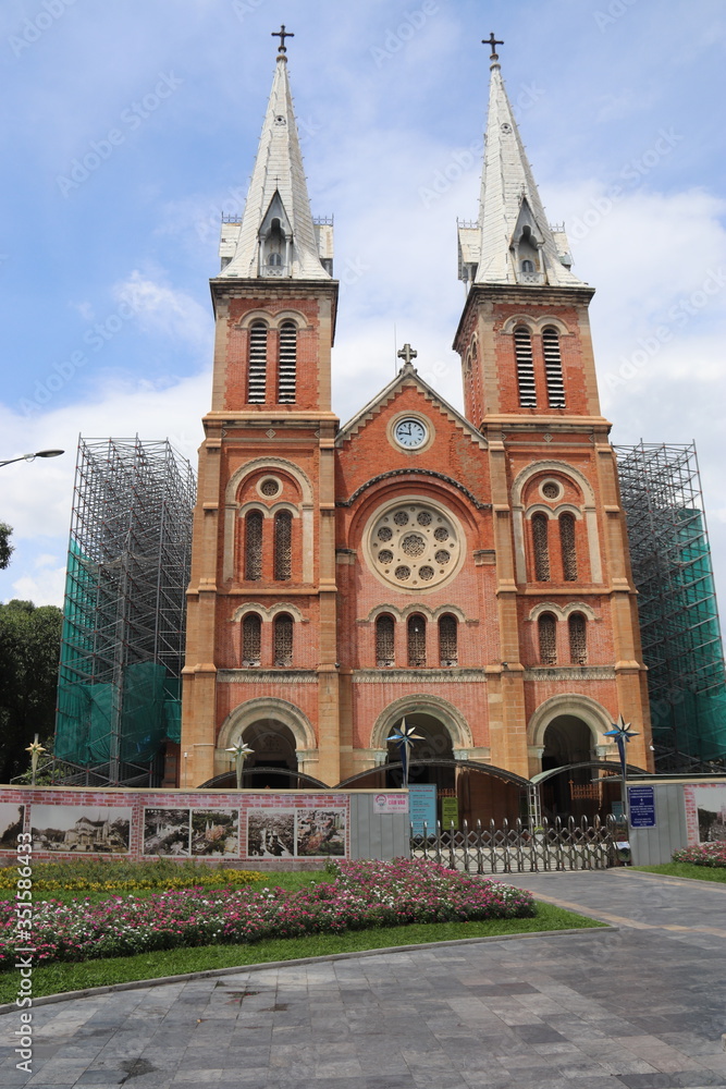 Cathédrale Notre-Dame de Saïgon à Hô-Chi-Minh, Vietnam