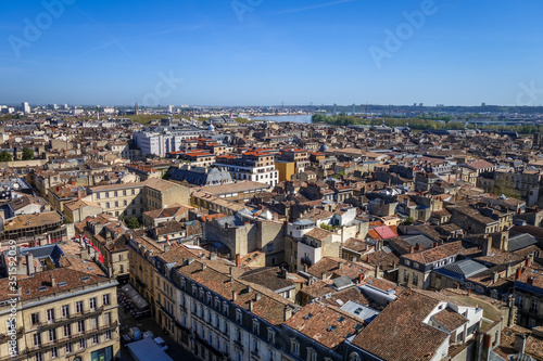 City of Bordeaux Aerial view, France