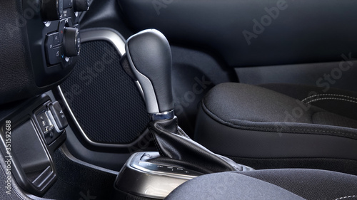 Wallpaper Mural Modern car transmission lever interior front seats Torontodigital.ca