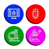 Set of organism icons