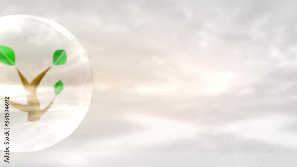 3D rendering for World Environment Day on June 5, 2020. Animation of a ...