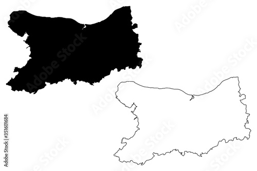 Photos Calvados Department (France, French Republic, Normandy or Normandie region) map