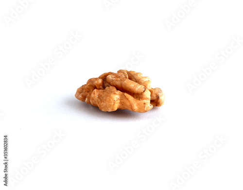 Walnut on a white background. Nuts. Isolate.