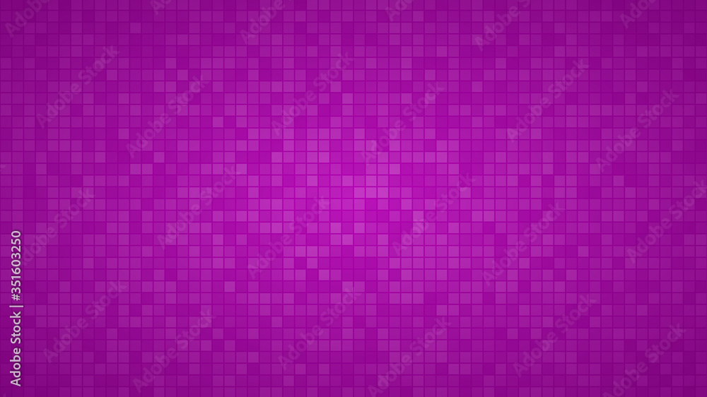 Abstract background of small squares or pixels in purple colors