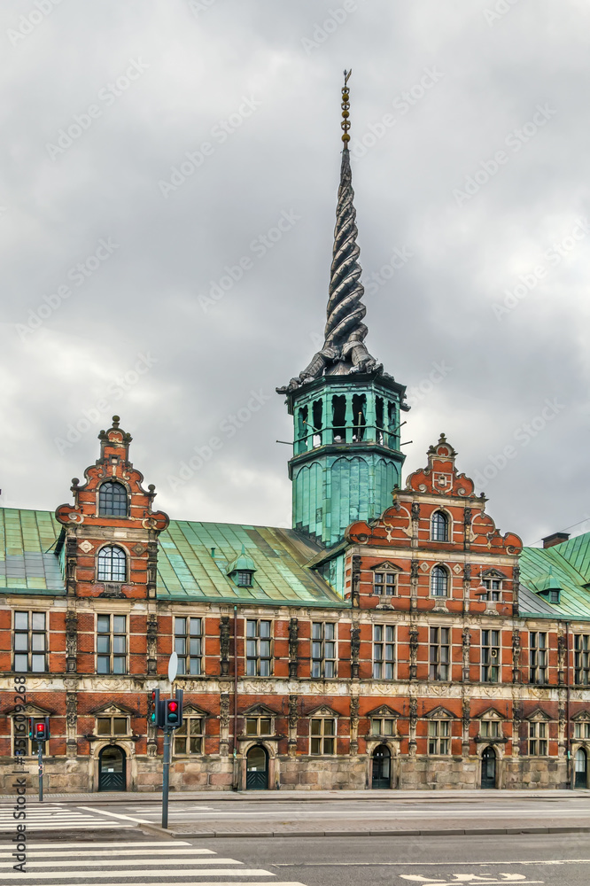 Fototapeta premium Borsen (The Stock Exchange), Copenhagen, Denmark
