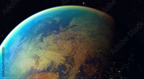 3D illustration - space planet Earth - Elements of this image furnished by NASA