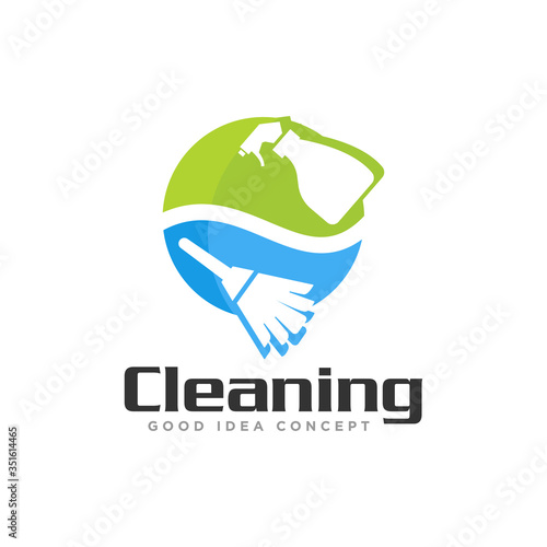 Cleaning Logo Icon Design Vector