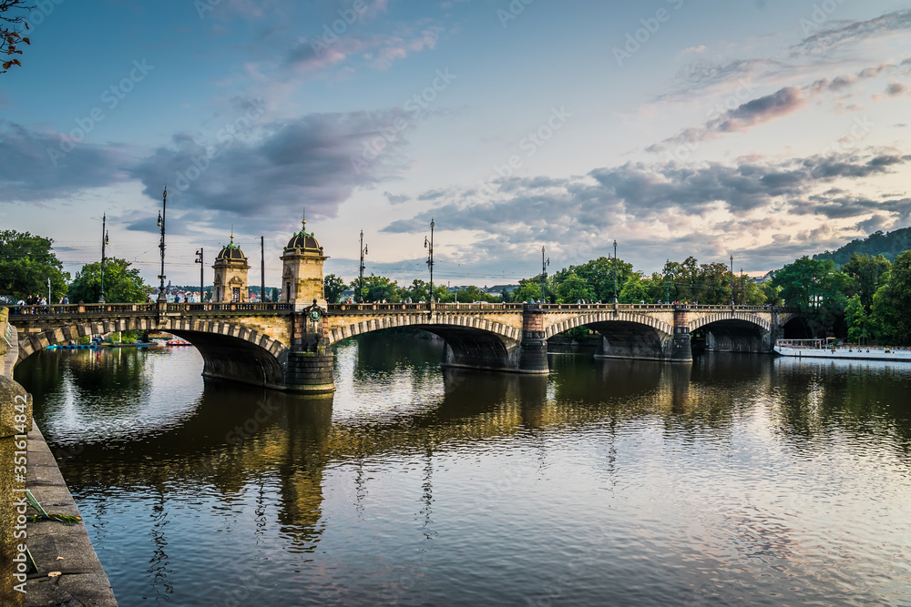 Bridge of Legions Prague in Czech Republic.