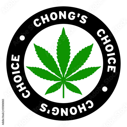 Round Chong's Choice Marijuana Strain Clipart