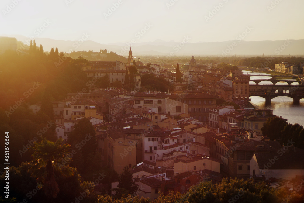 View of Florence from Piazzale Michelangelo. Florence. Italy.