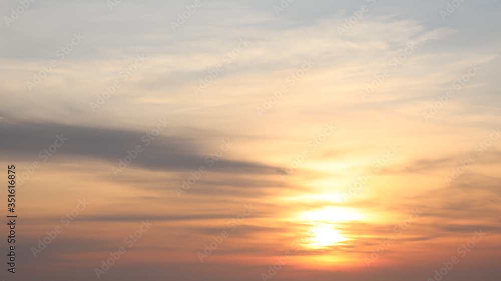 nature sunset sky for abstract background