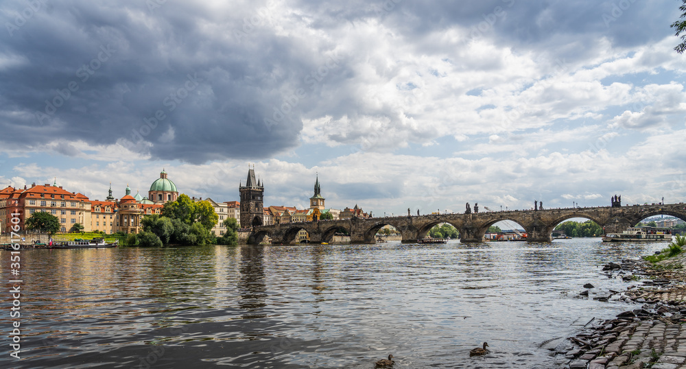 Charles Bridge Prague in Czech Republic.