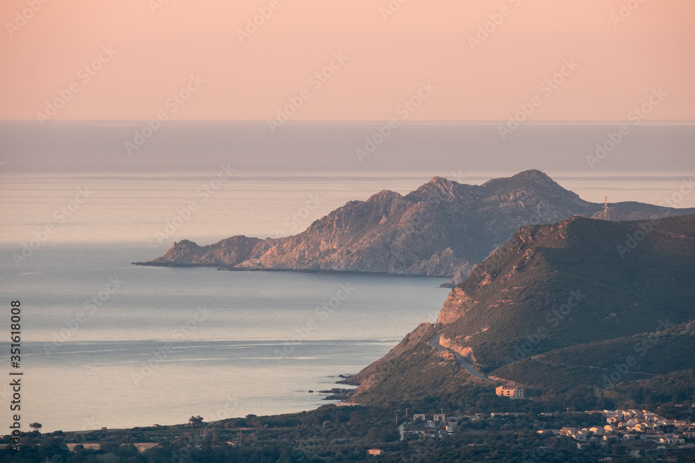 Rocky coastline of Corsica at Losari