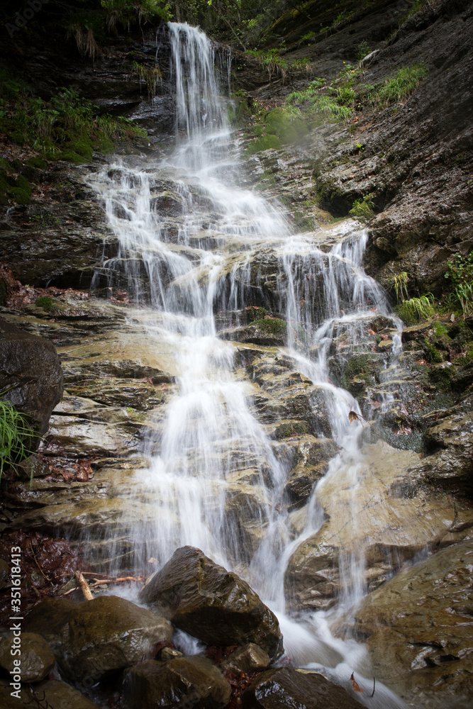 Beautiful waterfall into the wild Beautiful waterfall into the wild