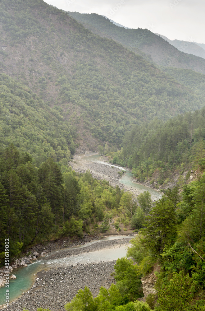 The mountain river (Epirus region, Greece)